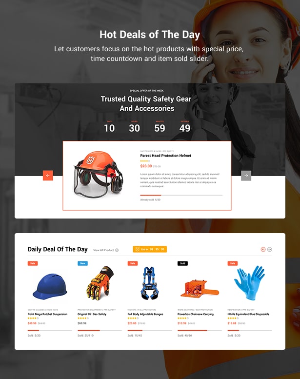 Radist Gear Shop WordPress Theme